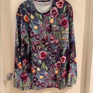 Floral Long Sleeve Women's Top